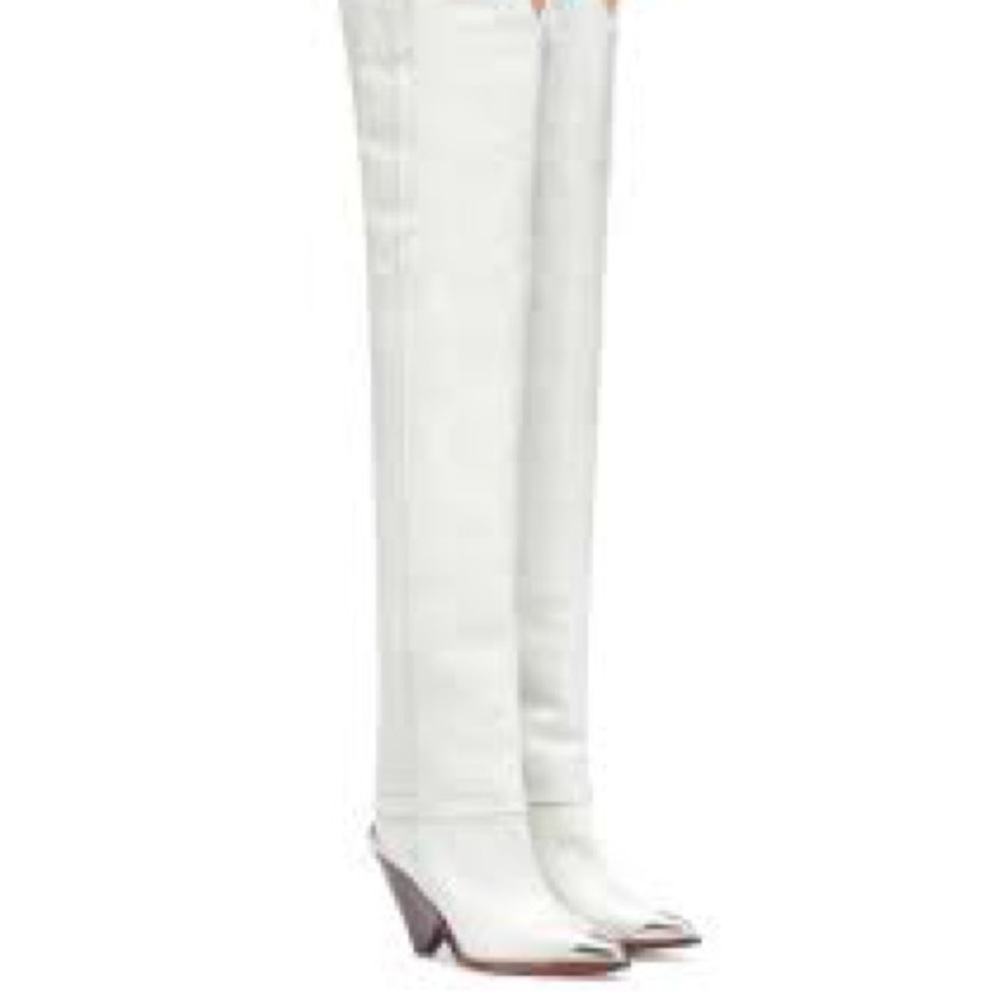 ISO IN SEARCH OF ISABEL MARANT LAFSTEN LAMSY BOOTS Grey OR WHITE 37 or 38 - Picture 7 of 9